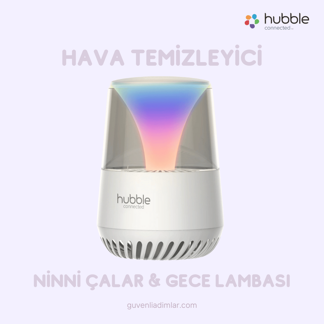 Hubble Pure Hava Temizleyici, Ninni Çalar, Bluetooth Hoparlör, Gece Lambası