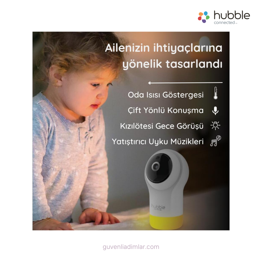 Hubble Nursery View PRO 5’’ Dijital Ekranlı Bebek Kamerası