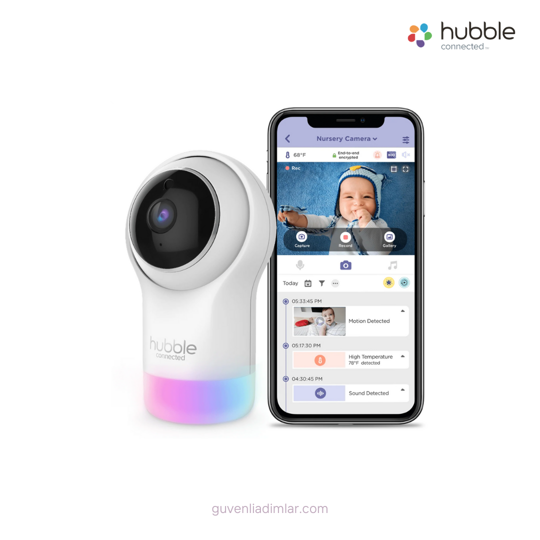 Hubble Nursery View PRO 5’’ Dijital Ekranlı Bebek Kamerası