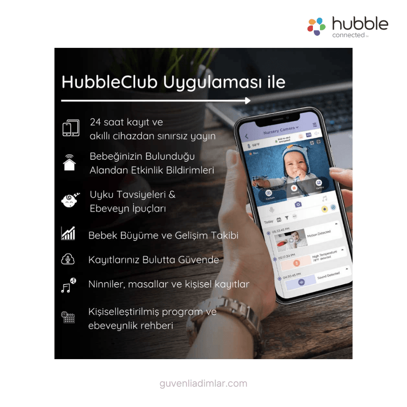 Bebek Kamerası | Hubble Nursery View PRO (5’’ Monitör)
