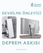 Devrilme Önleyici Güçlü Televizyon Askısı