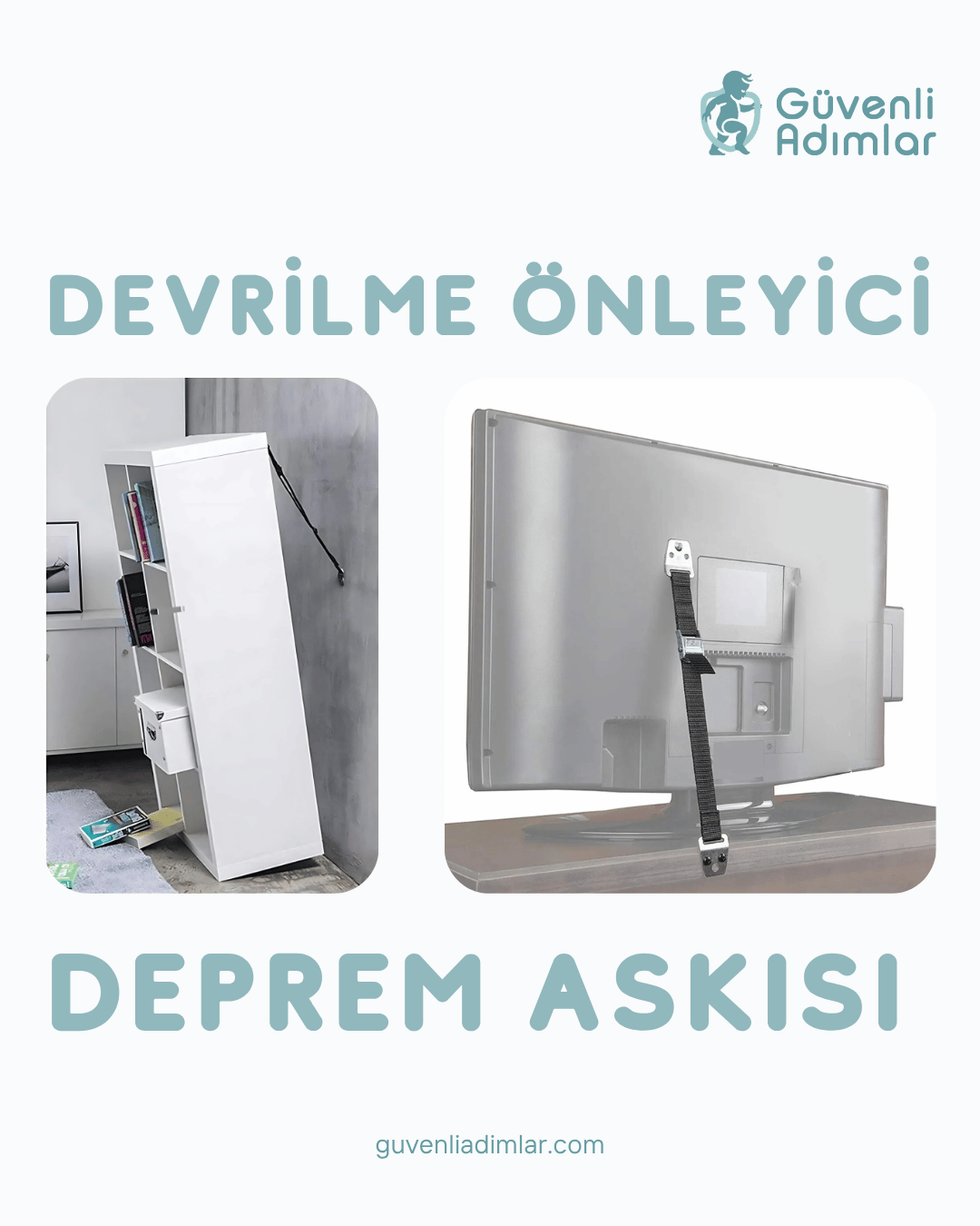 Devrilme Önleyici Güçlü Televizyon Askısı