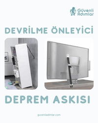 Devrilme Önleyici Güçlü Televizyon Askısı