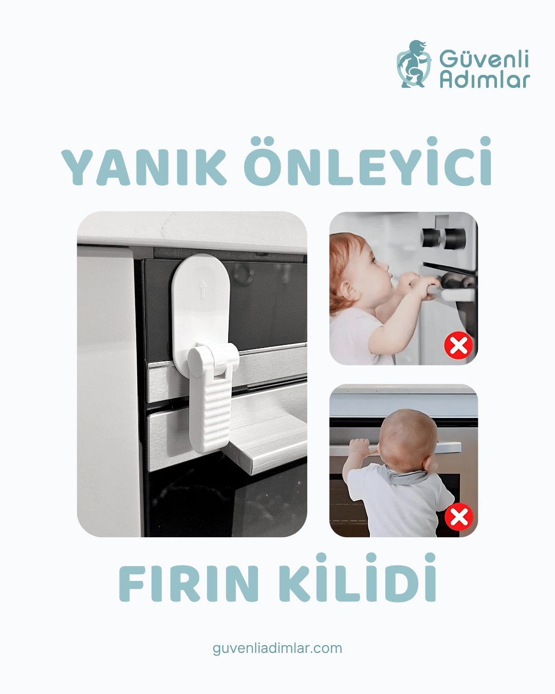 Yanık Önleyici Fırın Kapak Kilidi
