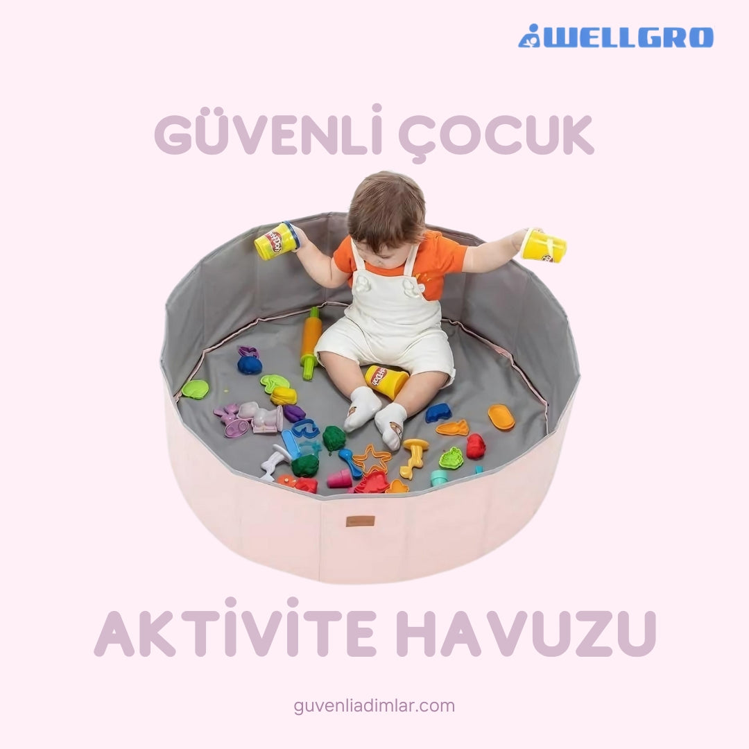 Wellgro Katlanır Aktivite ve Oyun Havuzu | Ekru