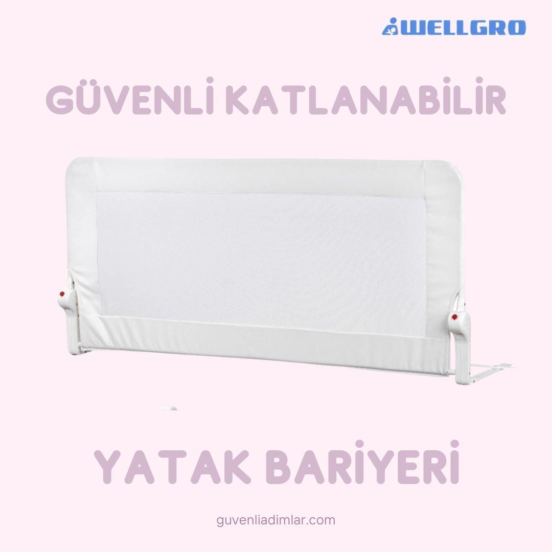 Katlanır Premium Yatak Bariyeri 150x65cm