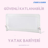 Katlanır Premium Yatak Bariyeri 150x65cm
