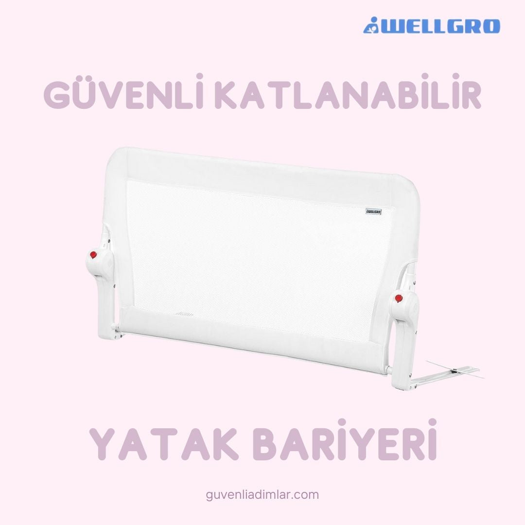 Katlanır Premium Yatak Bariyeri 90x65cm