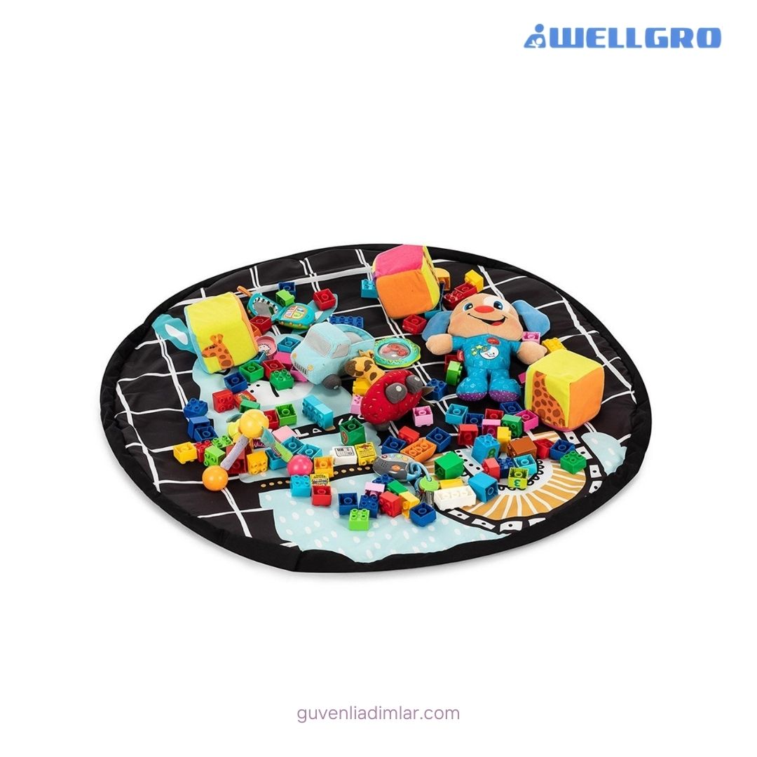 Wellgro Sevimli Lama Oyun Matı & Oyuncak Çantası