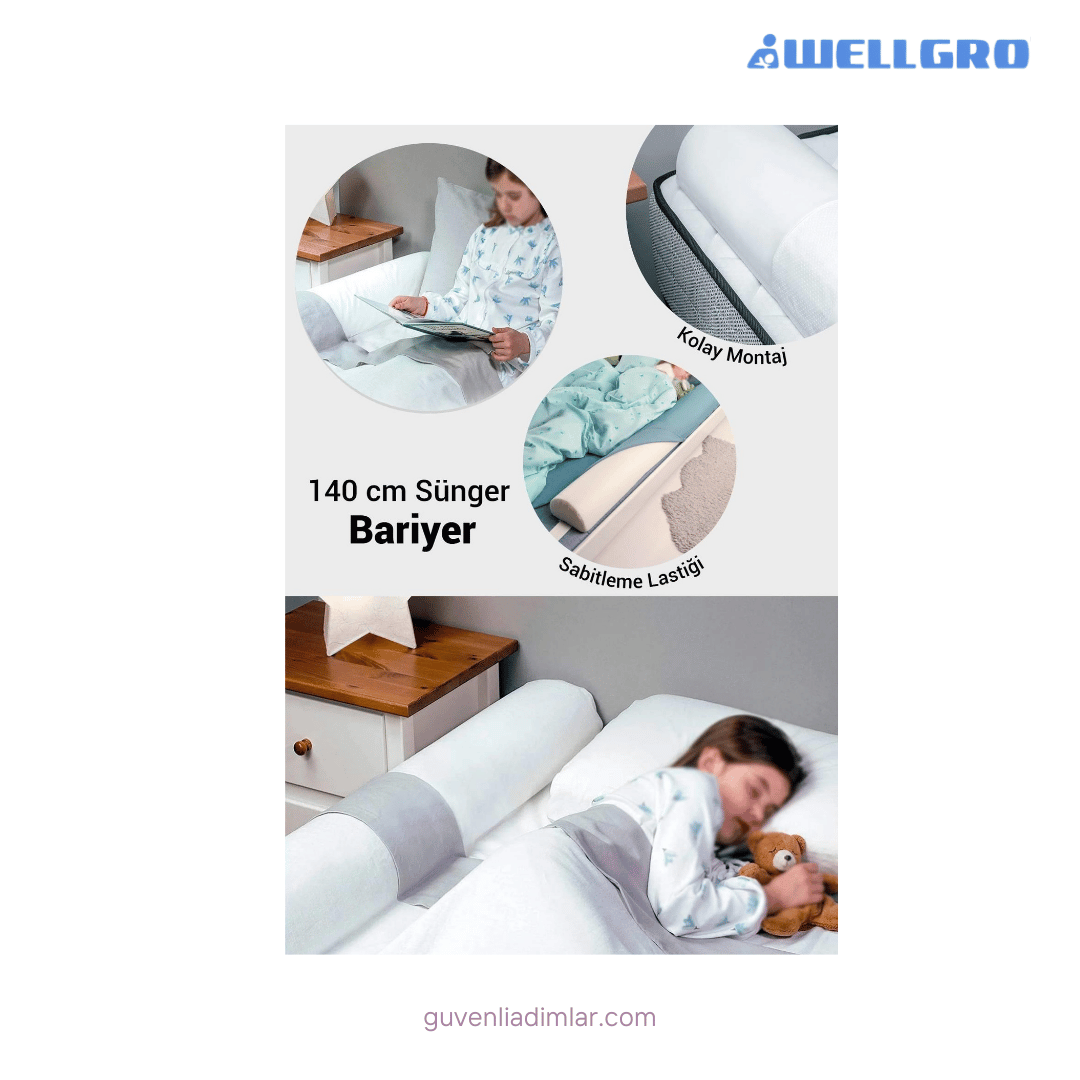 Wellgro 140 cm Sünger Yatak Bariyeri