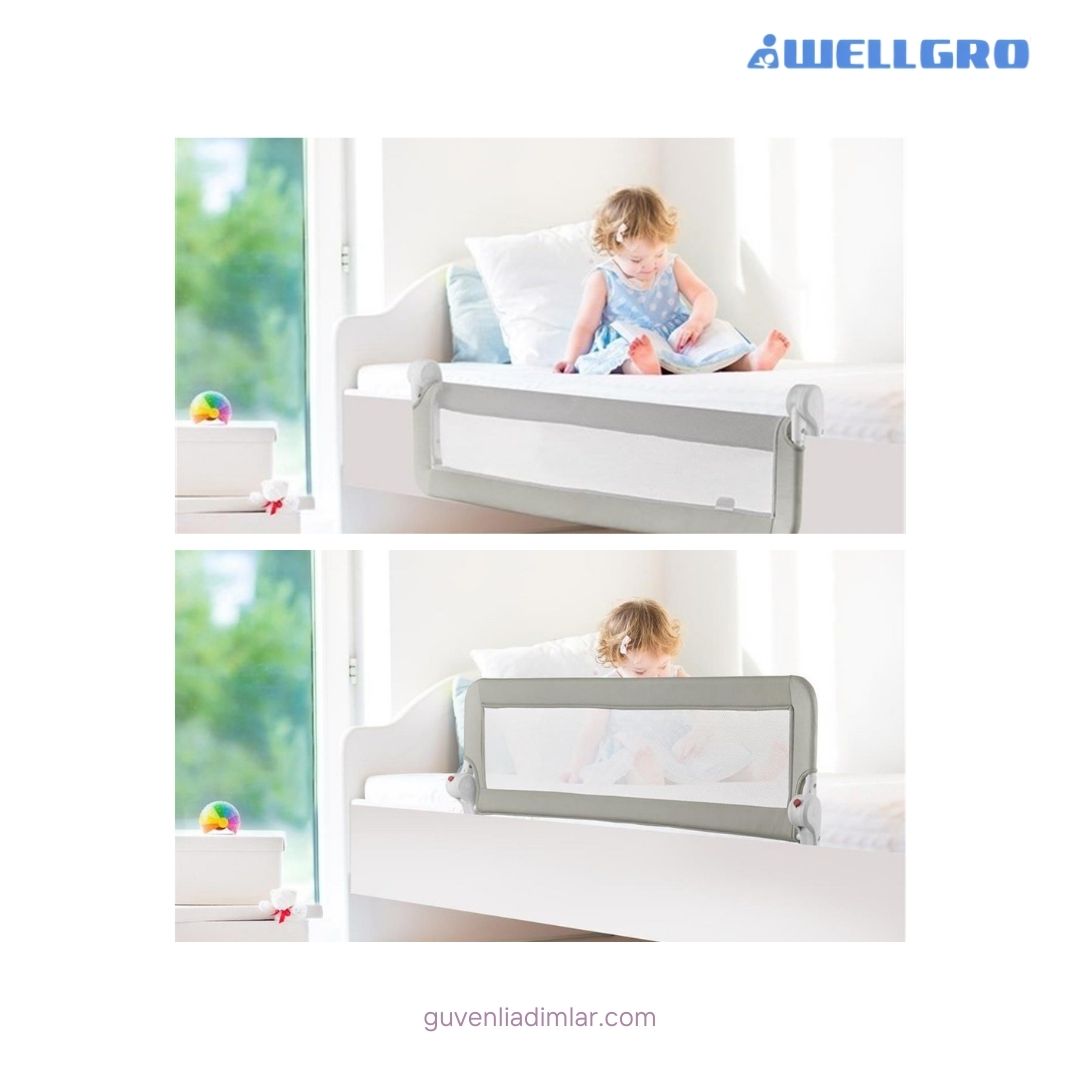Katlanır Premium Yatak Bariyeri 90x65cm