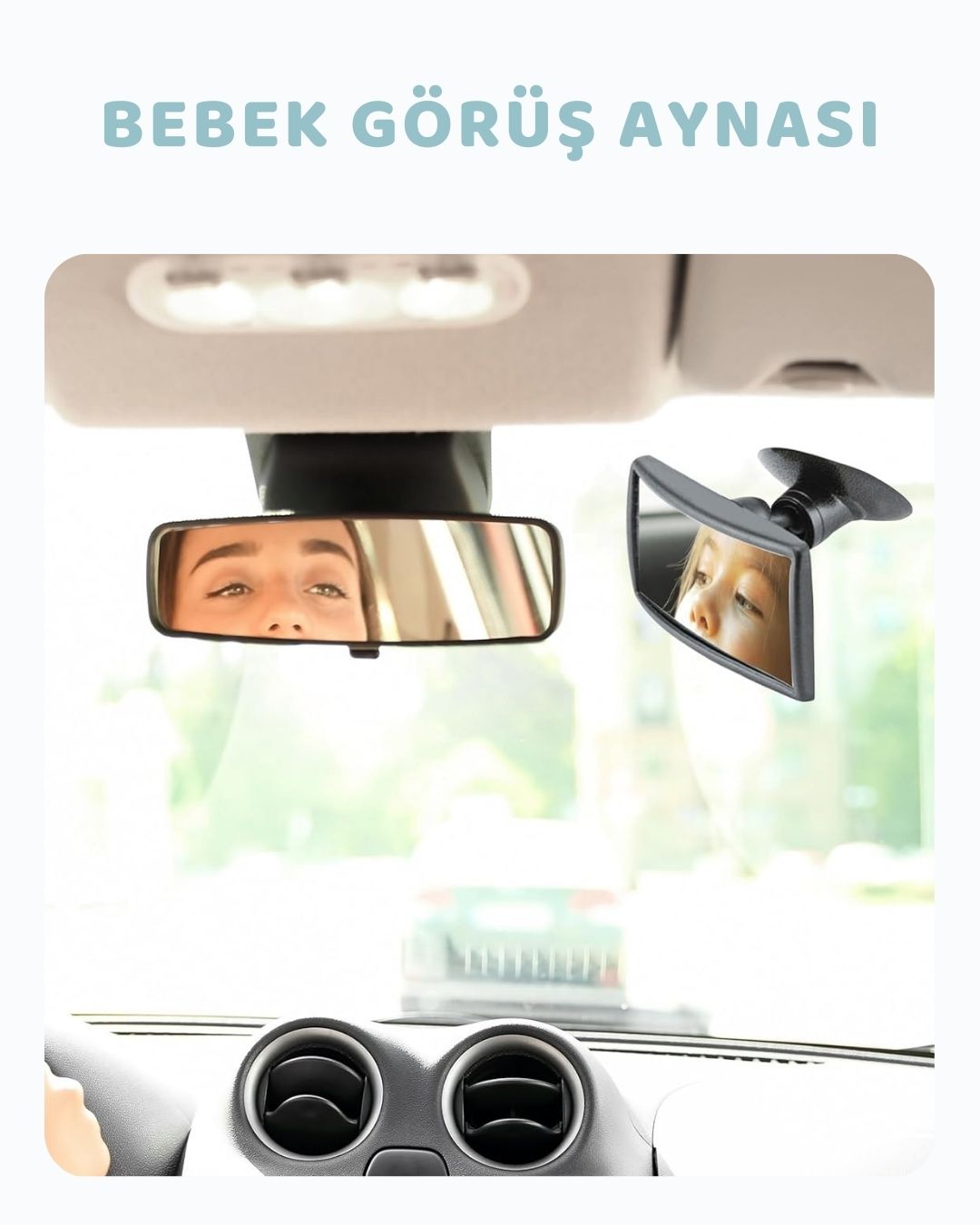 Araç İçi Mini Bebek Dikiz Aynası
