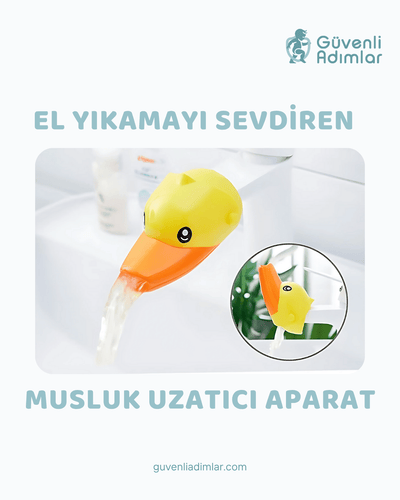 El Yıkamayı Sevdiren Ördek Musluk Başlığı