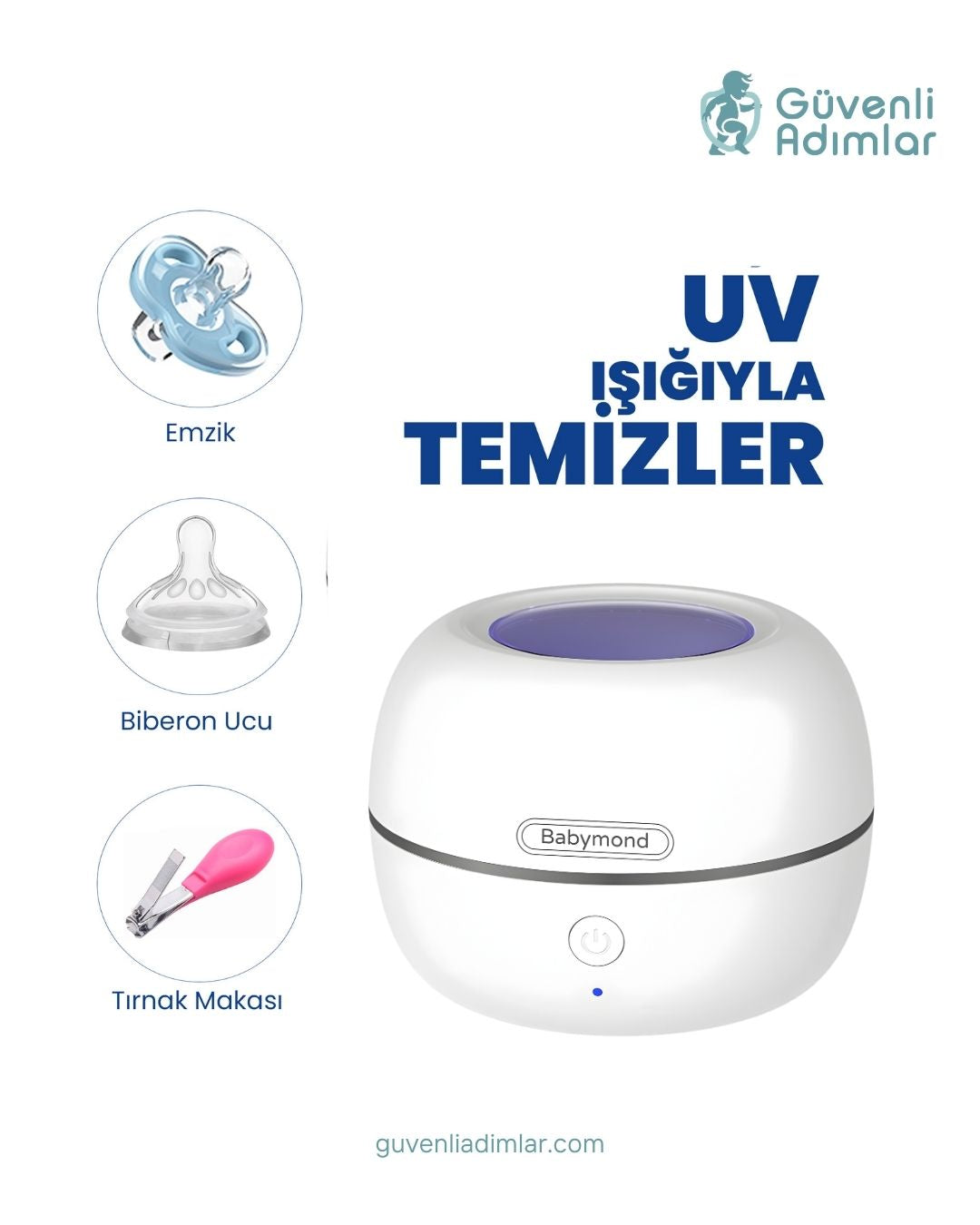 Emzik Sterilizatörü - Taşınabilir UV-C Sterilizasyon