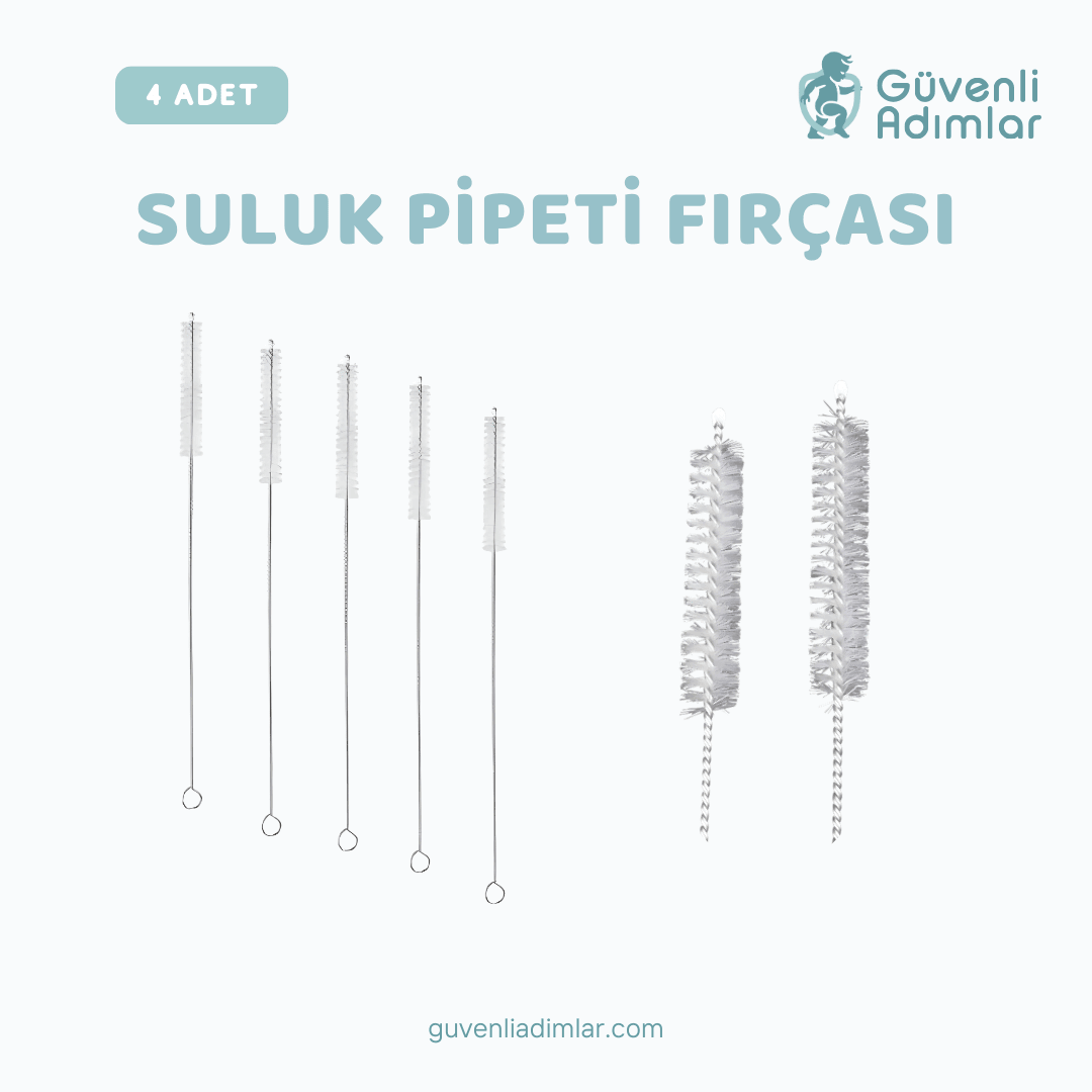 Pipet Temizleme Fırçası 4'lü Set