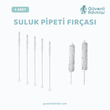 Pipet Temizleme Fırçası 4'lü Set