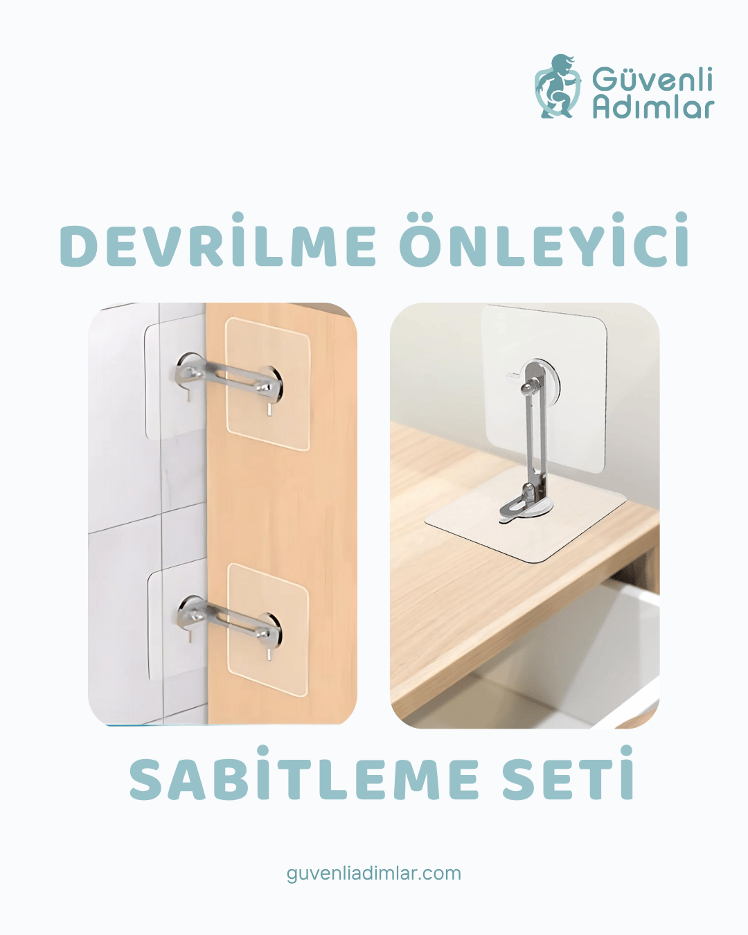 Vidasız Mobilya Sabitleme Aparatı