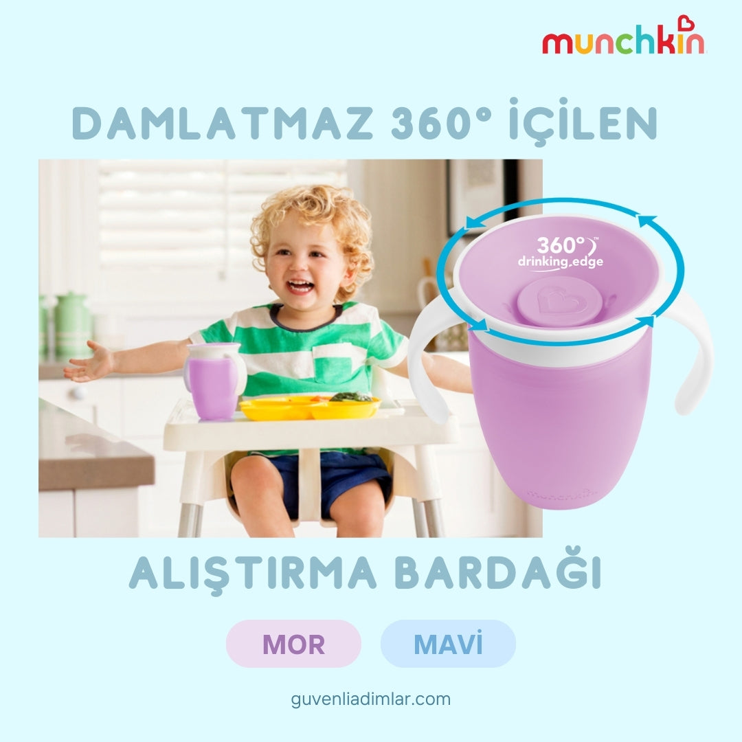 Damlatmaz 360° İçilen Alıştırma Bardağı