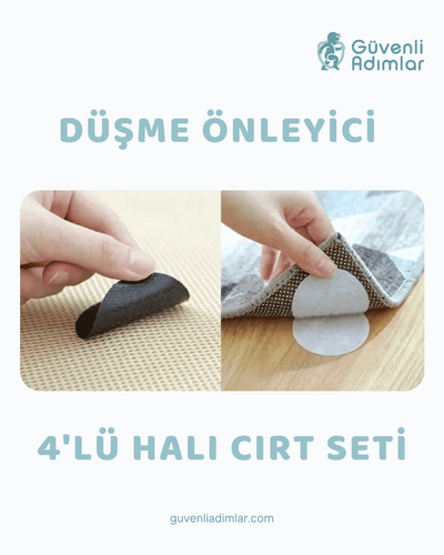 Kayma Önleyici 4'lü Cırt Seti