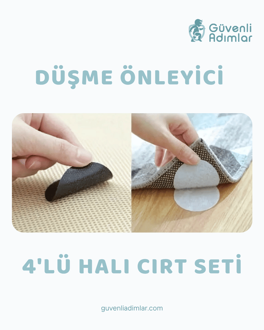 Kayma Önleyici 4'lü Cırt Seti