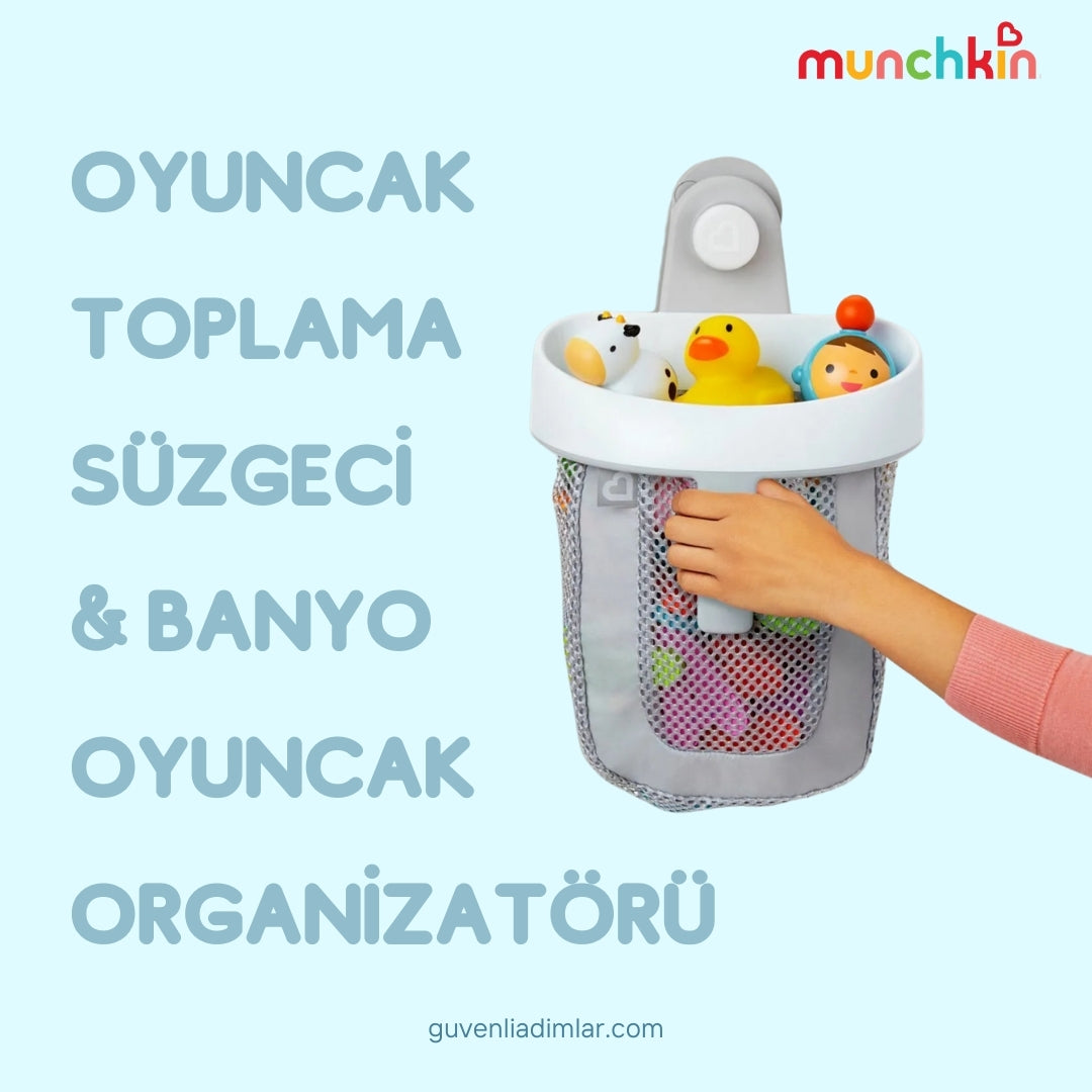 Oyuncak Toplama Süzgeci & Banyo Oyuncak Organizatörü