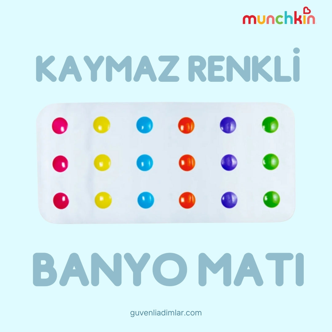 Kaymaz Renkli Banyo Matı