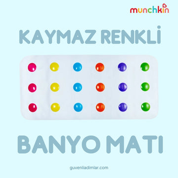 Kaymaz Renkli Banyo Matı