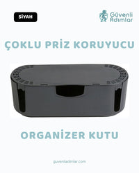 Priz Saklama Güvenlik Kutusu - Siyah