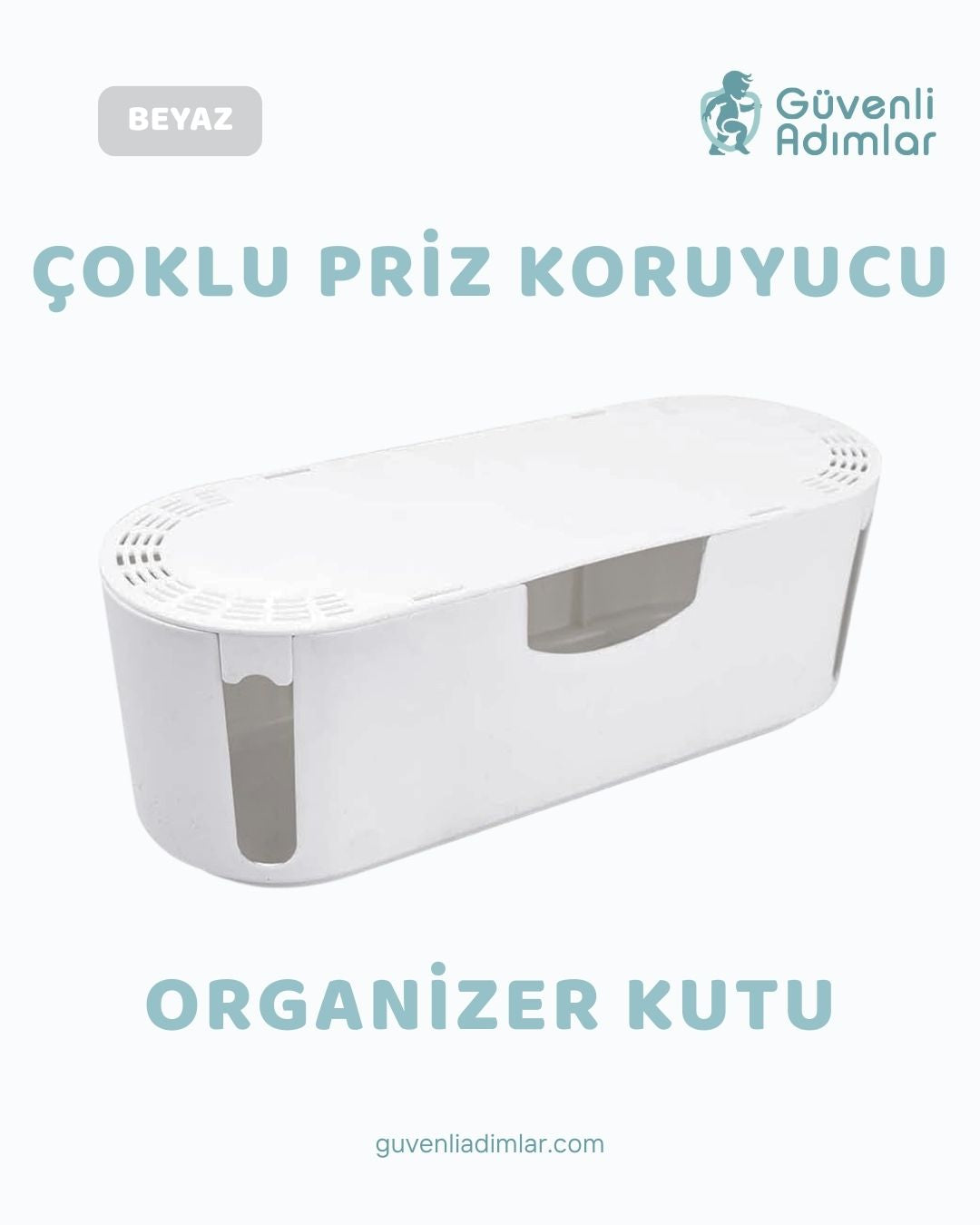 Priz Saklama Güvenlik Kutusu - Beyaz