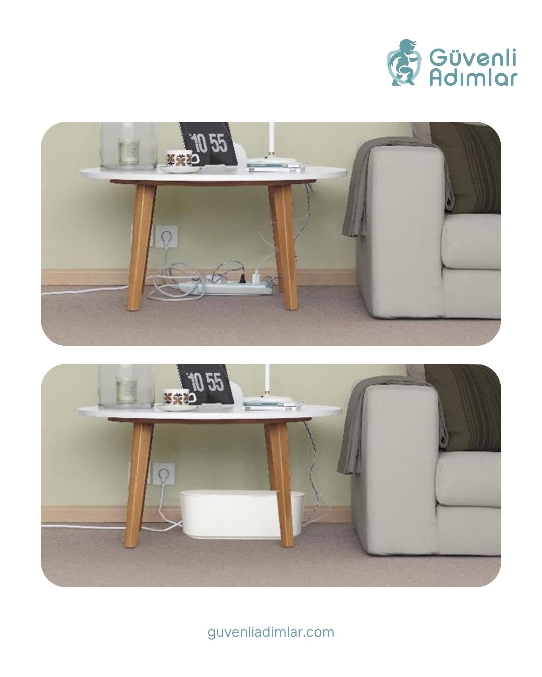 Priz Saklama Güvenlik Kutusu - Beyaz