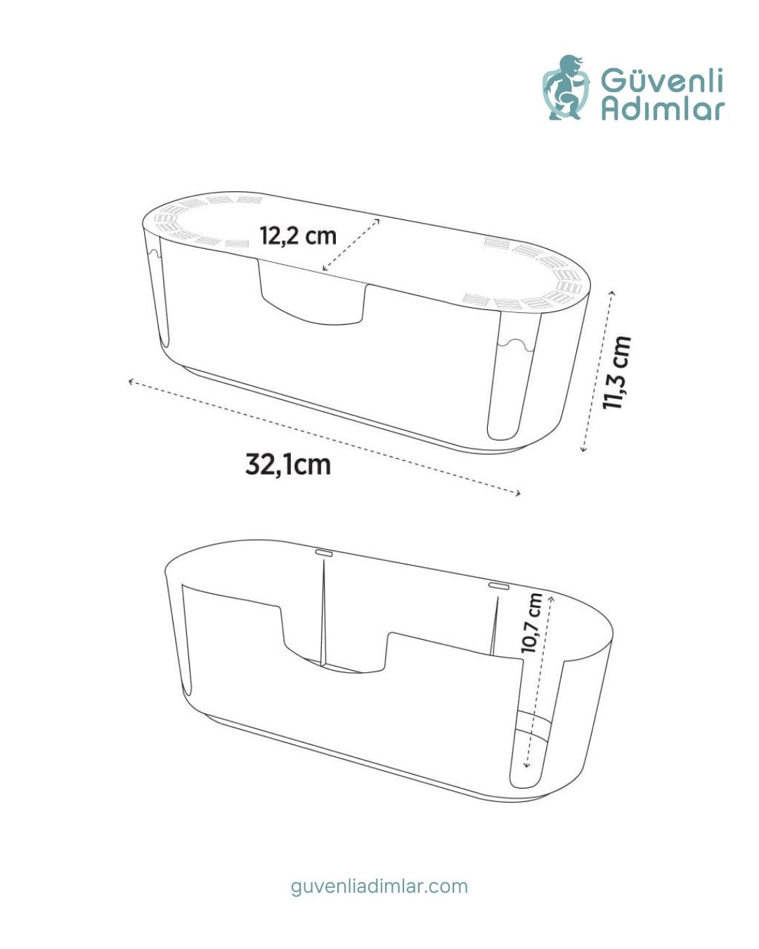 Priz Saklama Güvenlik Kutusu - Beyaz
