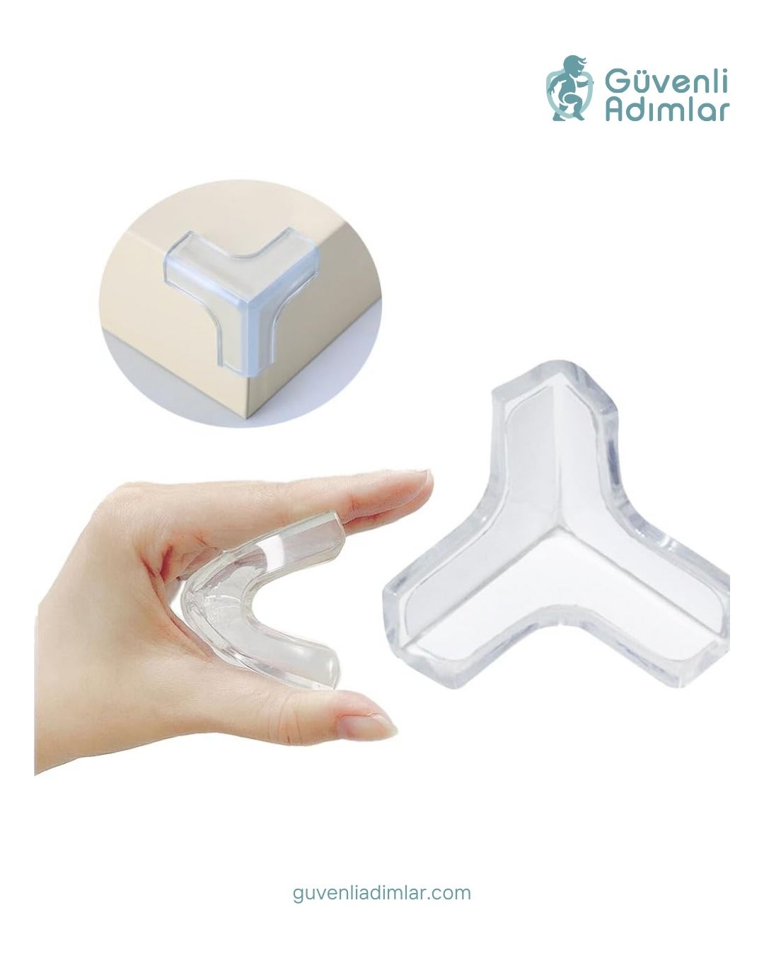 Şeffaf Keskin Köşe Yumuşatıcı - 1 Adet