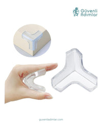 Şeffaf Keskin Köşe Yumuşatıcı - 8'li Set