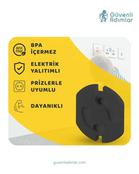 Otomatik Siyah Priz Kapağı - 1 Adet