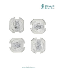Otomatik Şeffaf Priz Kapağı - 4'lü Paket