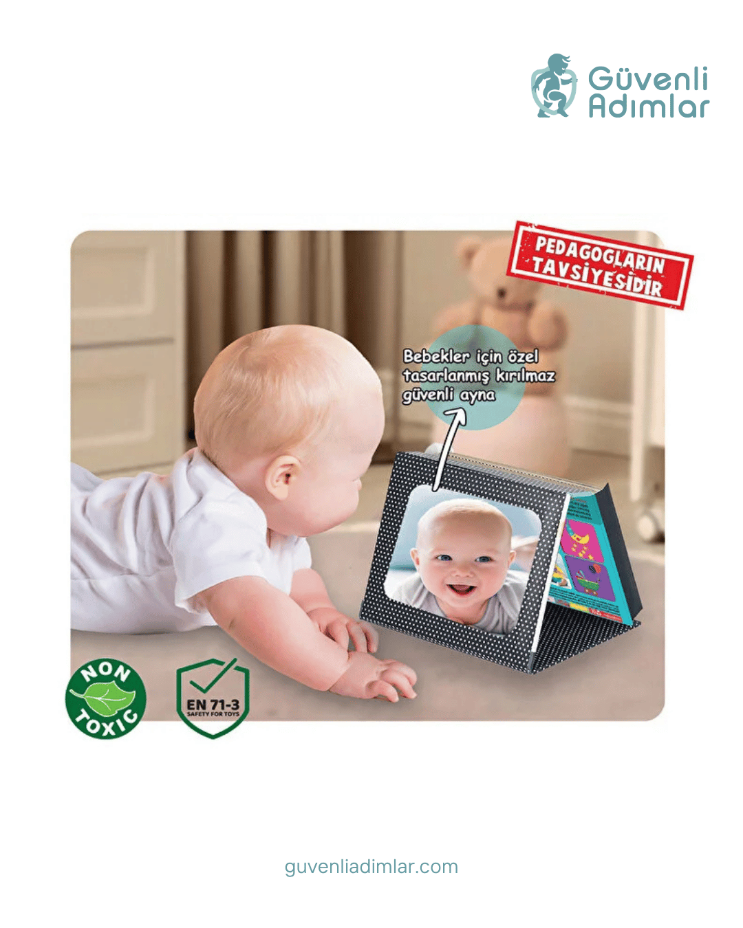 Tummy Time Zeka Kartları & Güvenli Bebek Aynası