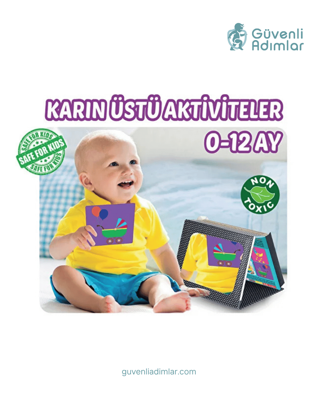 Tummy Time Zeka Kartları & Güvenli Bebek Aynası