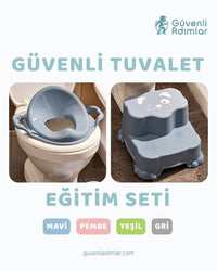 Güvenli Tuvalet Eğitim Seti (Tabure & Klozet Adaptörü)