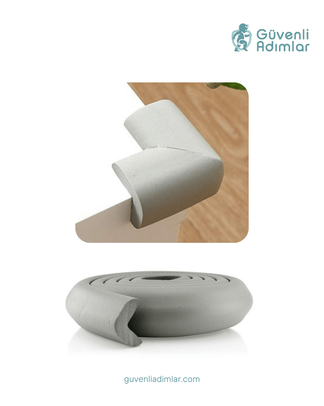 Kauçuk Kalın Kenar Koruyucu - 2mt Şerit