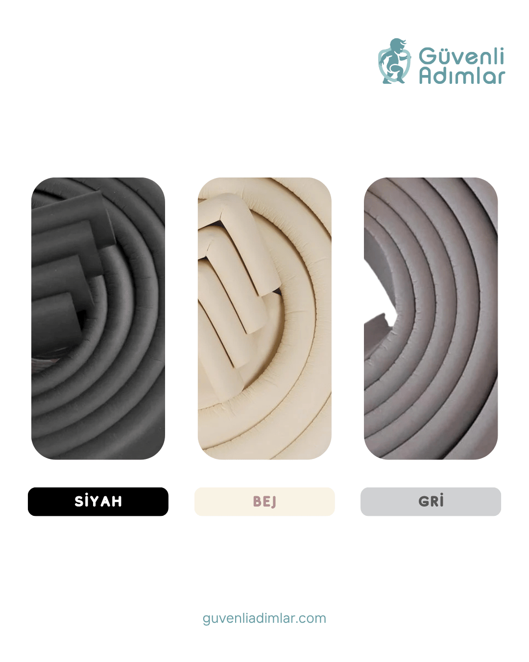 Kauçuk Kalın Kenar Koruyucu - 2mt Şerit