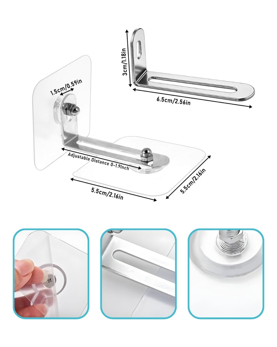 Vidasız Eşya Sabitleme Aparatı