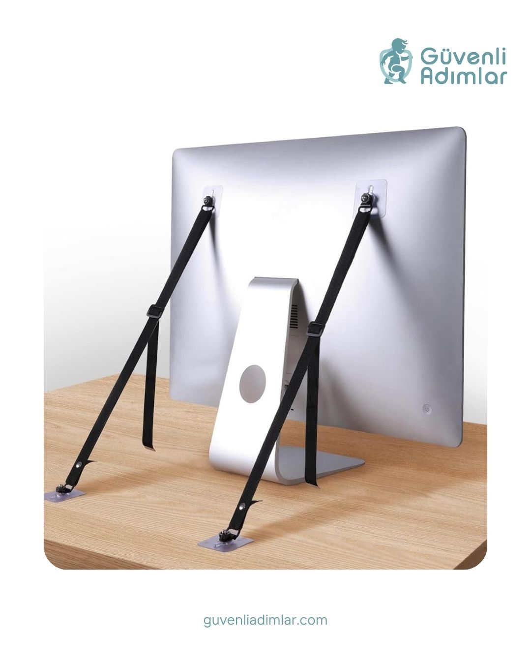 Vidasız Halatlı Tv & Aksesuar Sabitleme Askısı