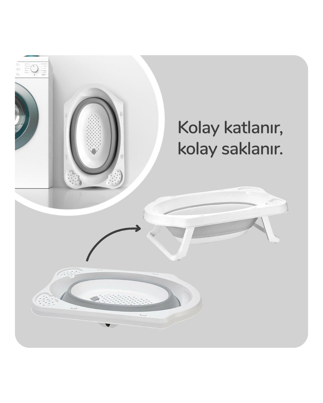 Katlanabilir Bebek Banyo Seti