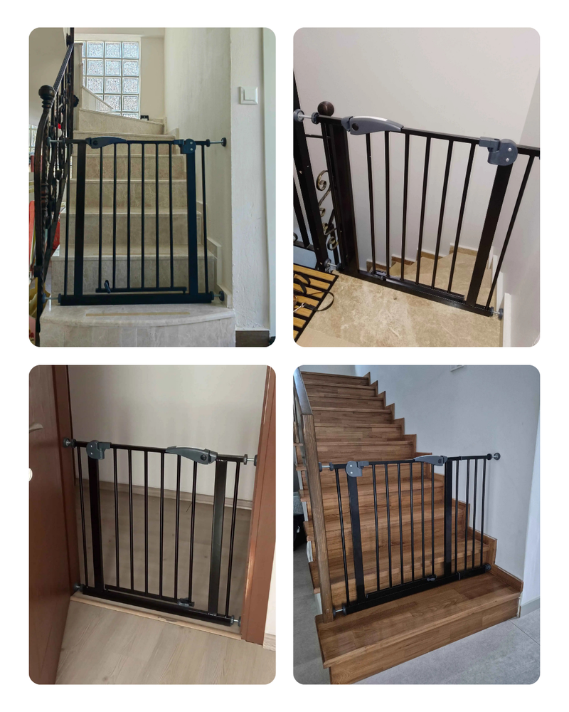 Çocuk Güvenlik Kapısı 75 - 80 Cm Geçiş | Siyah