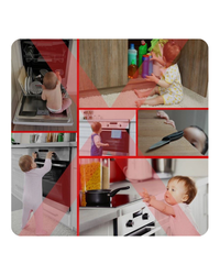 Çocuk Güvenlik Kapısı 75 - 80 Cm Geçiş | Gri