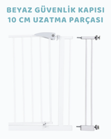 Beyaz Güvenlik Kapısı 10 Cm Uzatma Parçası