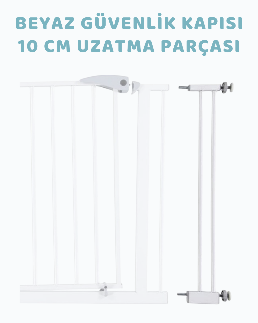 Beyaz Güvenlik Kapısı 10 Cm Uzatma Parçası