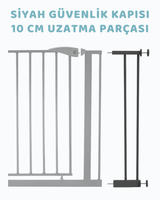 Siyah Güvenlik Kapısı 10 Cm Uzatma Parçası