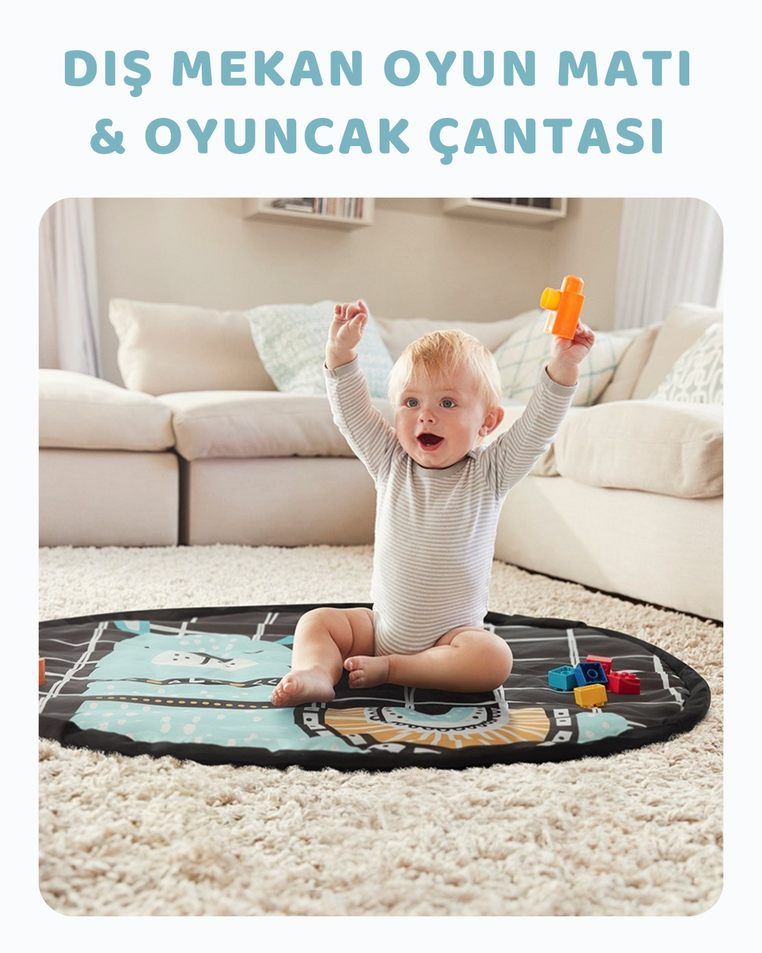 Dış Mekan Oyun Matı ve Oyuncak Çantası