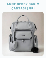Anne Bebek Bakım Çantası | Gri